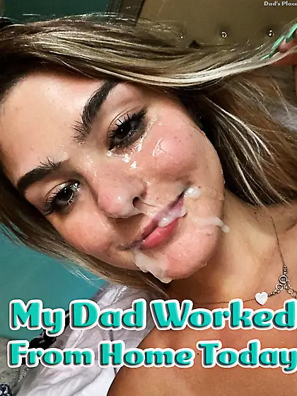 My dad worked from home today