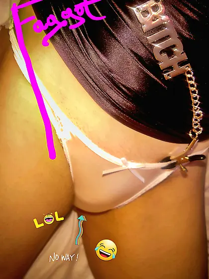 No penis,  castrated? Faggot sissy cam slut