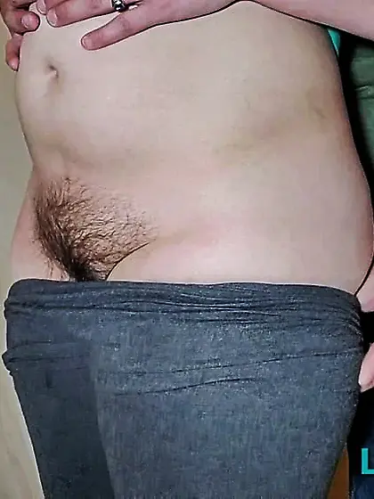 Stripping off Her Yoga Leggings Fingering Hairy Pussy