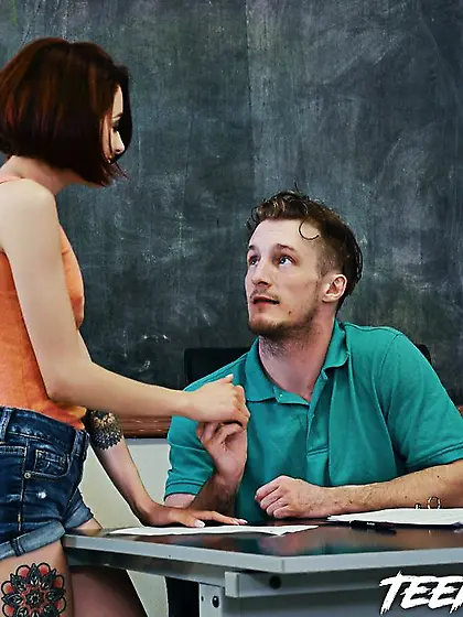 Hot redhead punished