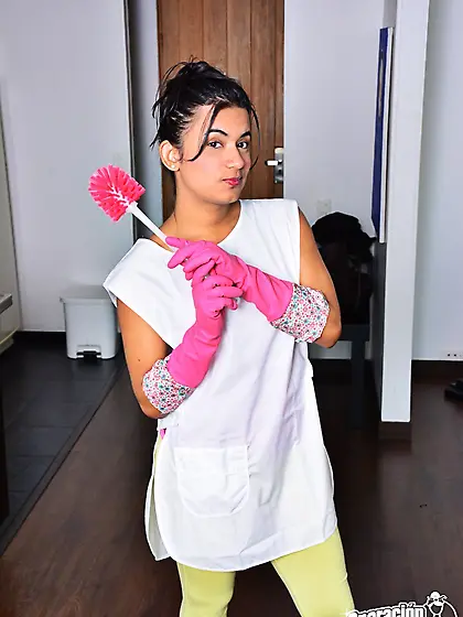 Nasty Colombian chick is going to really pleasure that dick