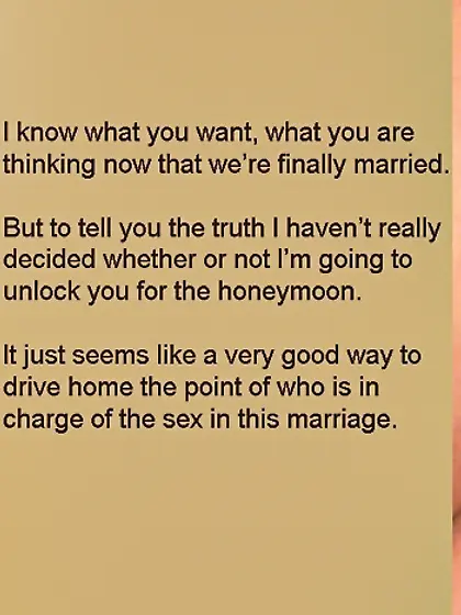 Chastity get smaller and smaller