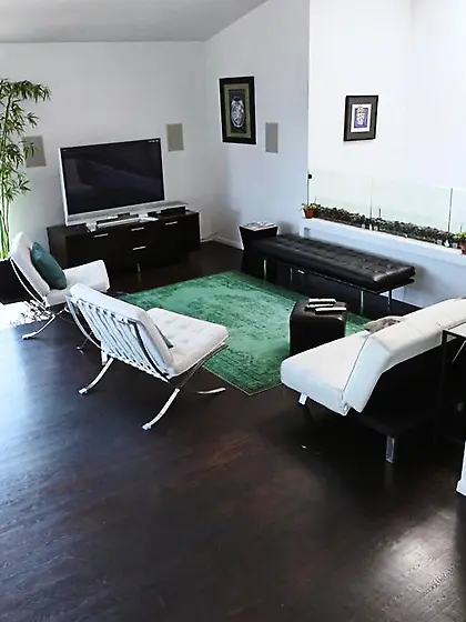 Tiny long-haired horny brunette