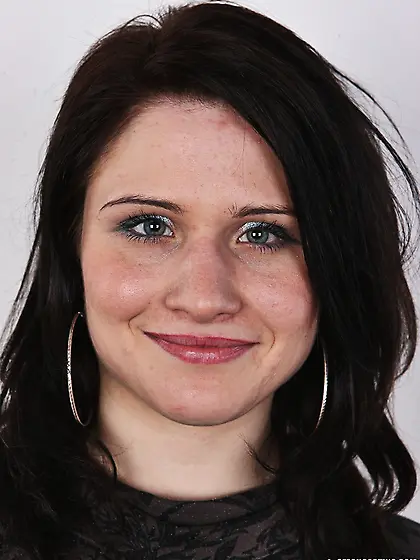 Cute smooth skinned brunette