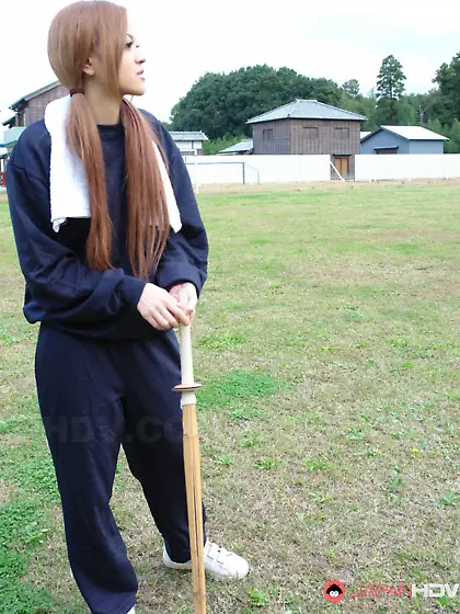 Hot kendo instructor blue