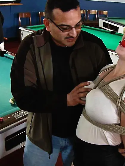 Hogtied cum slut paraded