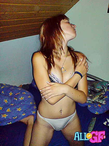 Hot girlfriend sun tanning