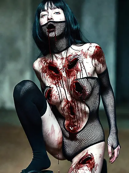 Kunoichi Gunshot Gore