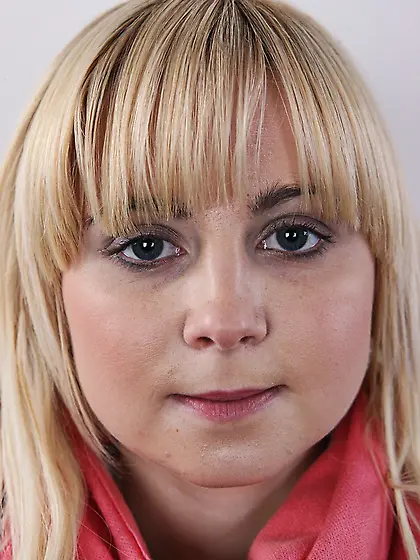 Pretty blonde sexy chubby