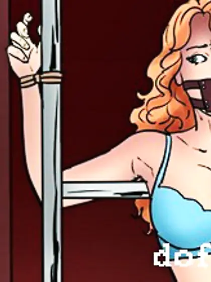 Rough teen bondage art