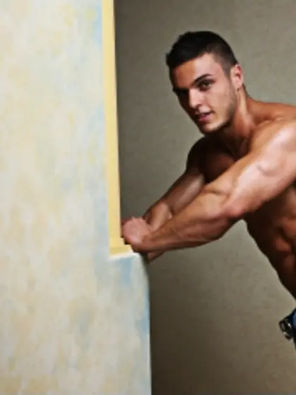 Brunette Young Man Kevin Butt Plug.