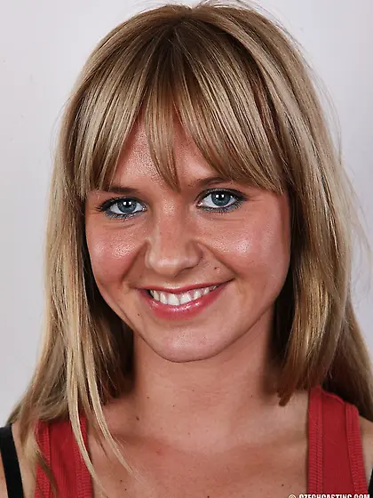 Slim blonde babe sexy