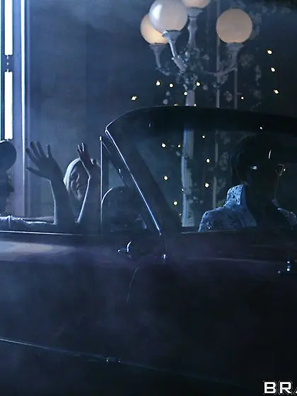 Swedish pornstar spreads legs to reveal the pink pussy to her gu