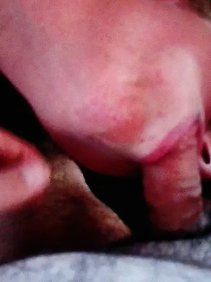 Pregnant 8 months.  Doing her dooty