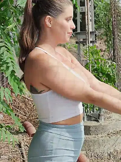 Lady cannot stop doing naughty things when he is around