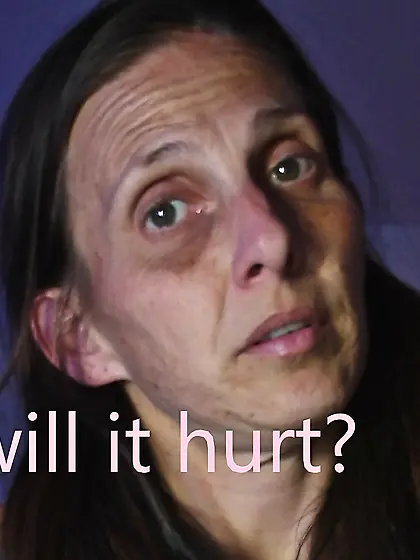 skinny meth girl uncomfortable