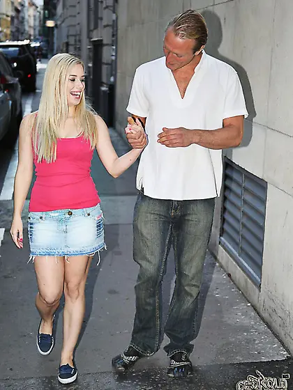 The black snake is slowly crawling inside the tight vagina of bl