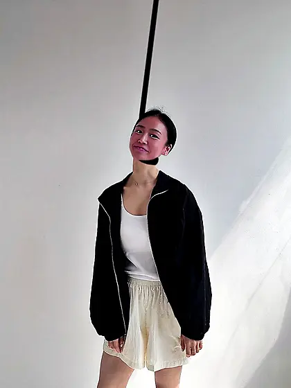 She's patiently waiting for her man