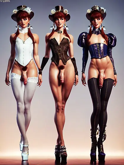 Steampunk fashion (3d style)