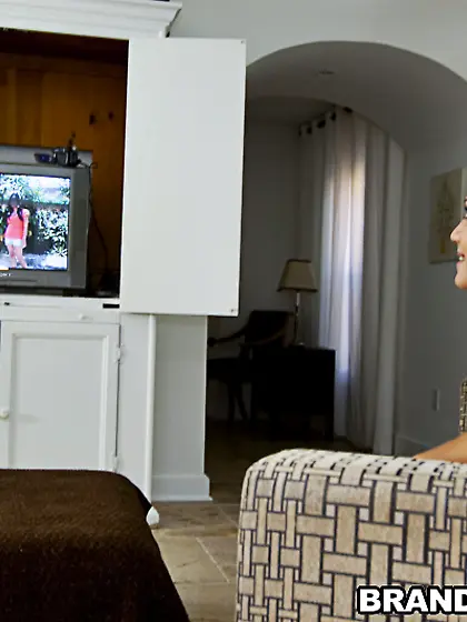 Brandi Belle and her cute teen friend take their clothes and fuc