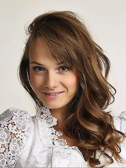 Wedding dress looks amazing on hot sensual Julia Bea, but she lo