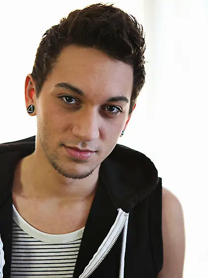 Gorgeous dude takes black