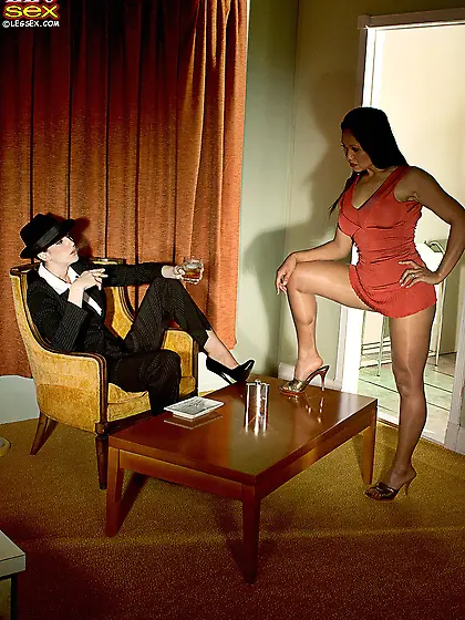 Raunchy lesbian lingerie