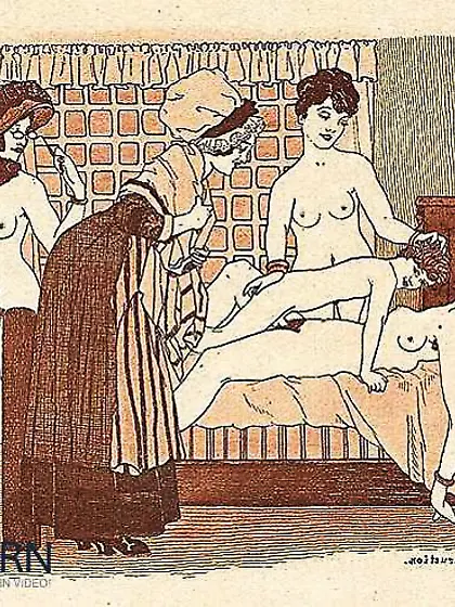 Them.  Drawn Porn Art 26 - French Postcards