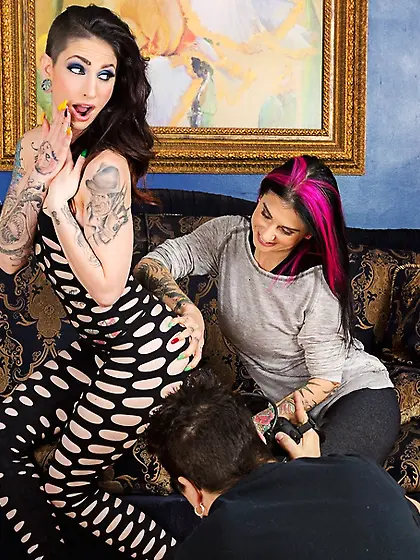 Lovely brunette punk enjoys