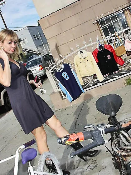 Stiff black cock is sliding in blonde Adrianna Nicole???s mouth