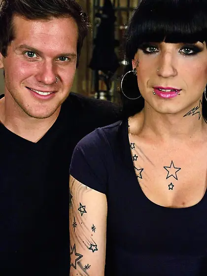 Ball-sucking bitch chains subdue