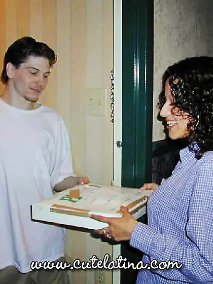 Pizza girl invited extra