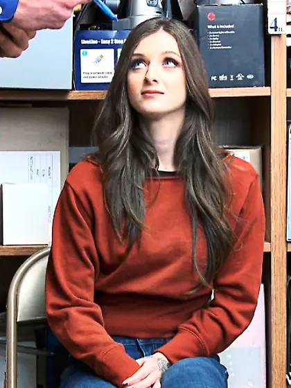 Vixen rides cock when a guard catches her...