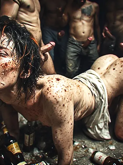 She drained the balls of every man there | I buste