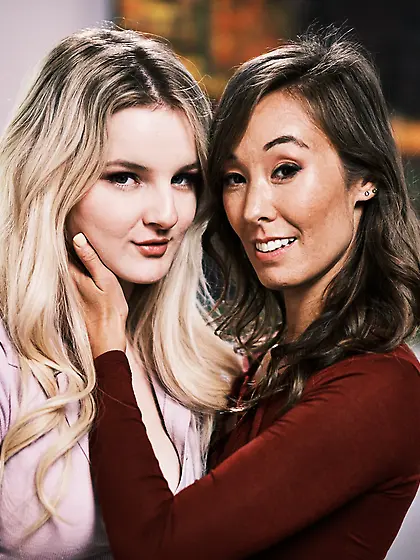 Christy Love and Eliza Eves licking with great pleasure