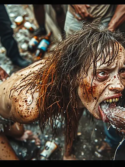 Junkie nympho w/ yeast infection fucks,  licks crea