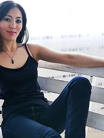 Asian girl black hair