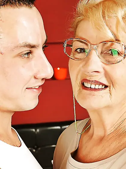 Very old granny fucked by her young boy PART 1