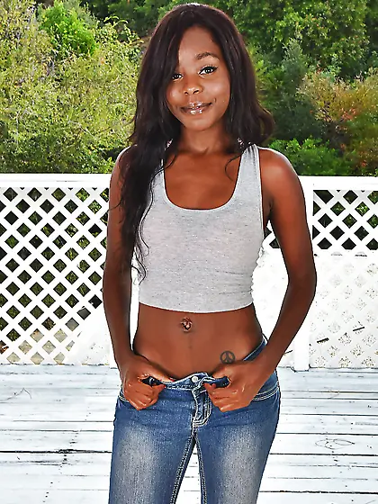 Naked black babe