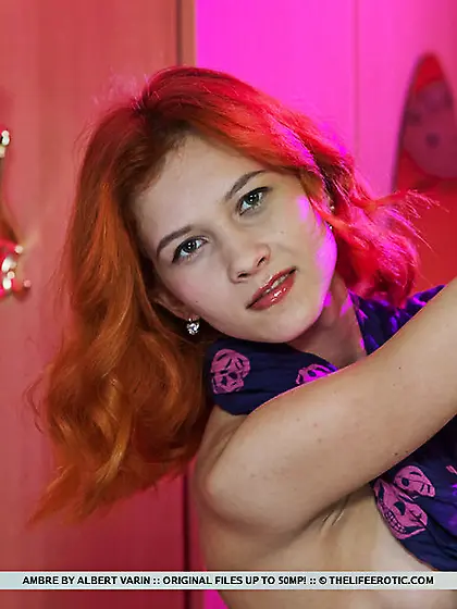 Wild hot redhead black