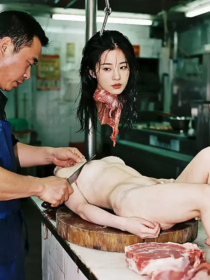 Beautiful Asia meatgirls generated by AI