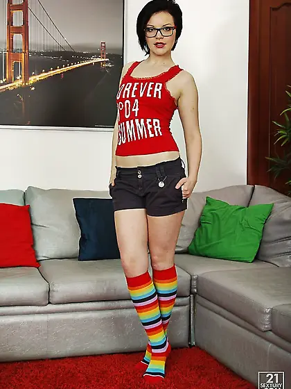 The hardest anal fuck session with the shameless four eyes chick