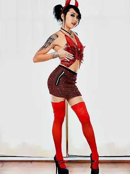 Skinny high heel fetish