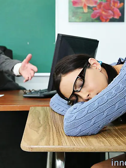 The innocent schoolgirl Danni Cole turns into the hot fucker in