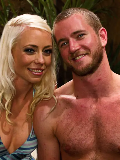 Blonde cruel mistress bound