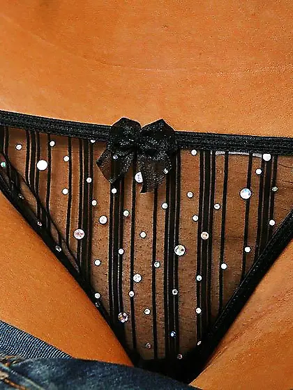 Hot blonde Brynn Tyler strips her sexy lingerie to be mouth and