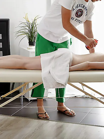 Russian blonde hd massage porn