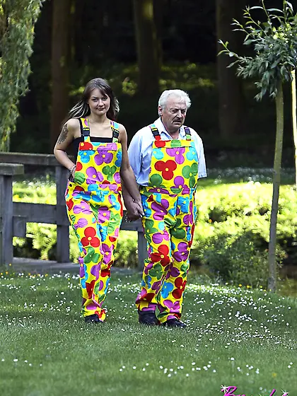 Horny grandpa screwing random