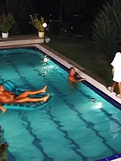 Filly well-fucked on a pool floatie 