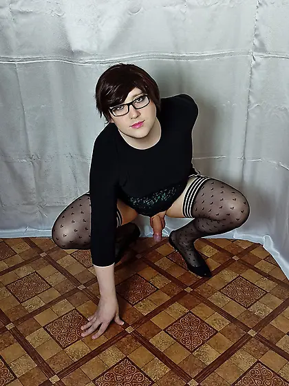 Black and green dress